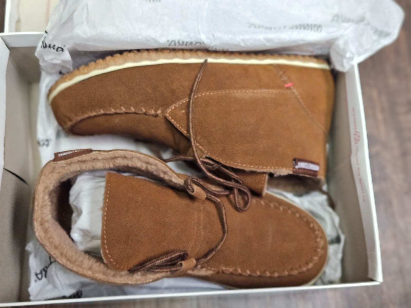 Minnetonka Torrey Boot - Mens Slippers - Whiskey 10