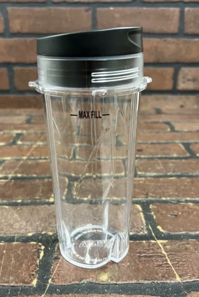 Ninja Replacement 16oz Blender Cup with Lid Black - Image 4