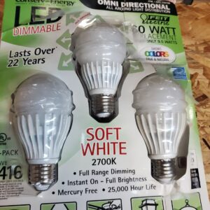 Feit Electric 60-Watt equivalent Omni Directional LED Dimmable light bulbs