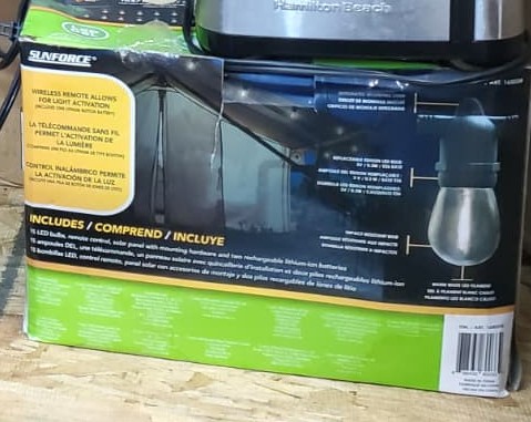 Sunforce solar string lights