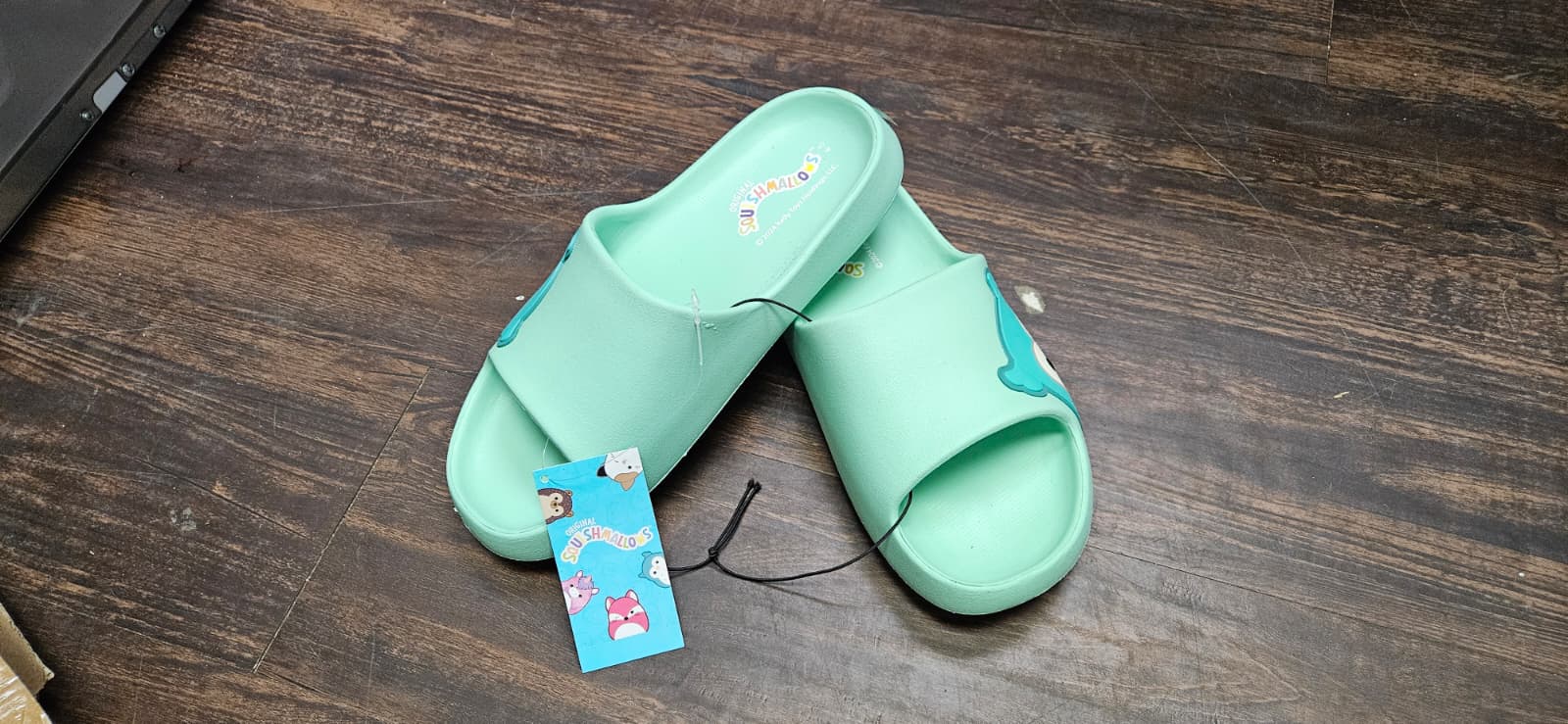 Squishmallows Kids Winston the Owl Slide Sandal size 4-5 big kid