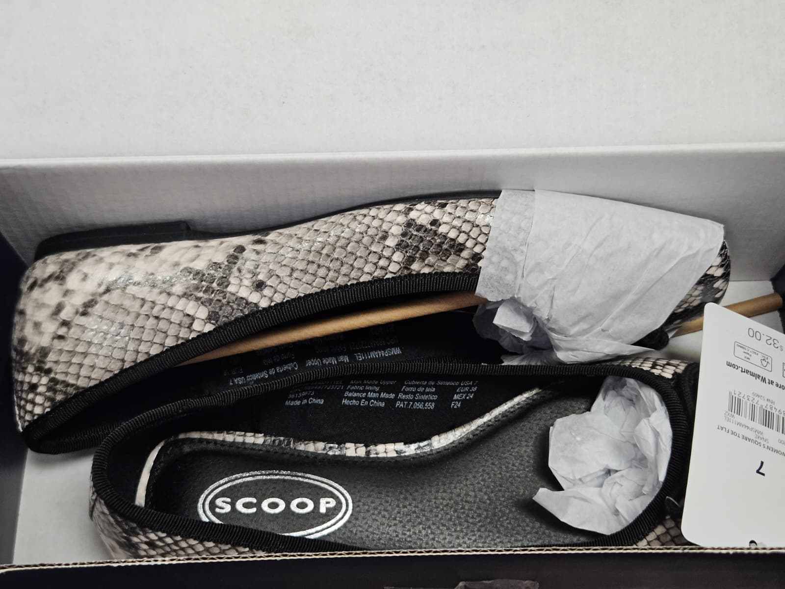 French Connection Women's Diana Faux Leather Slip On Bow Ballet Flat Size 7