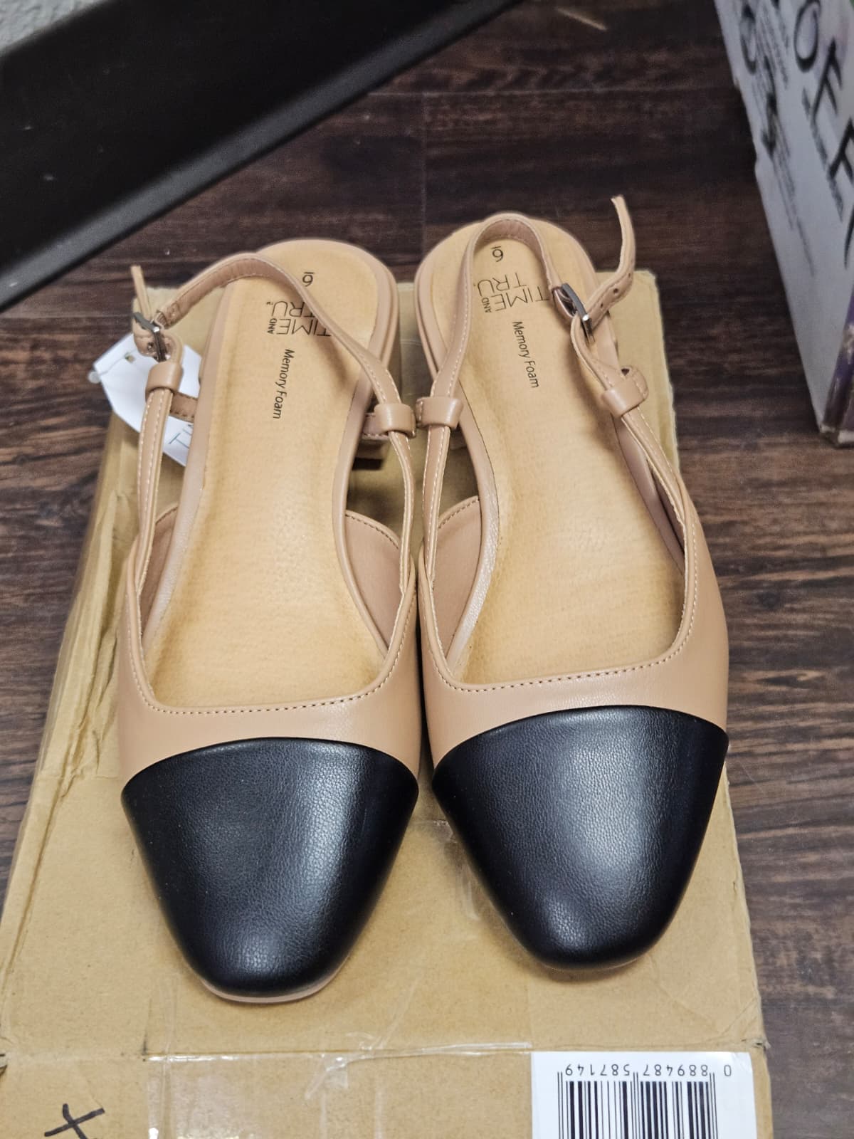 Time and Tru Women's Block Heel Slingbacks Size 6