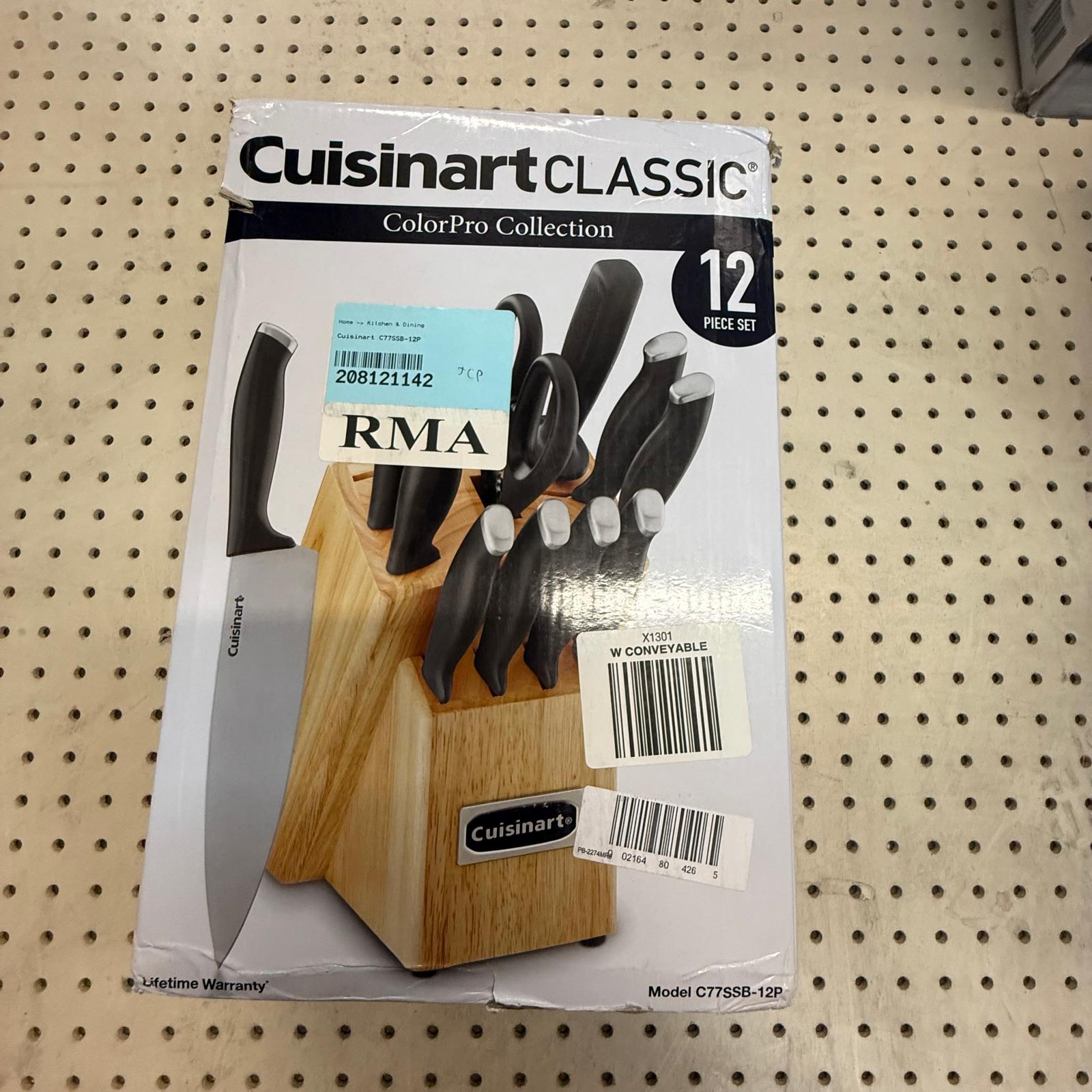Cuisinart Classic Triple Rivet Stainless Steel 15 Piece Knife Block Set