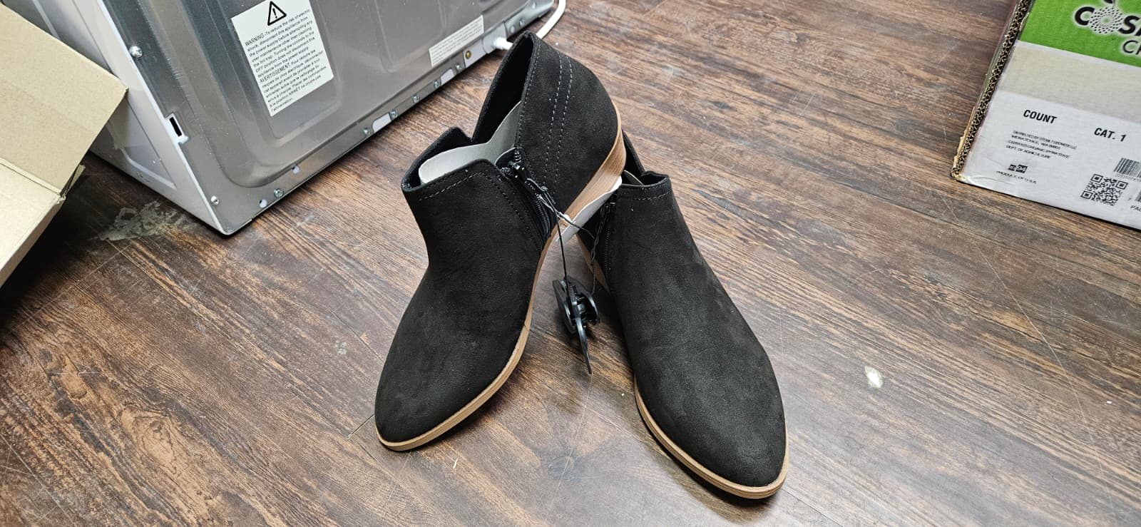 Time and Tru Women's Core Ankle Boots, Wide Width Available Size 11