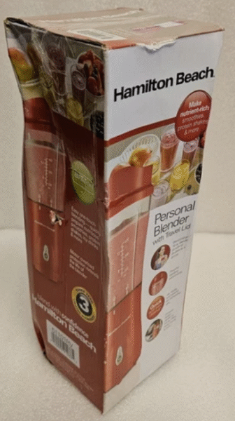 Hamilton Beach Shakes and Smoothies with BPA-Free Personal Blender, 14 oz, Red - Image 6