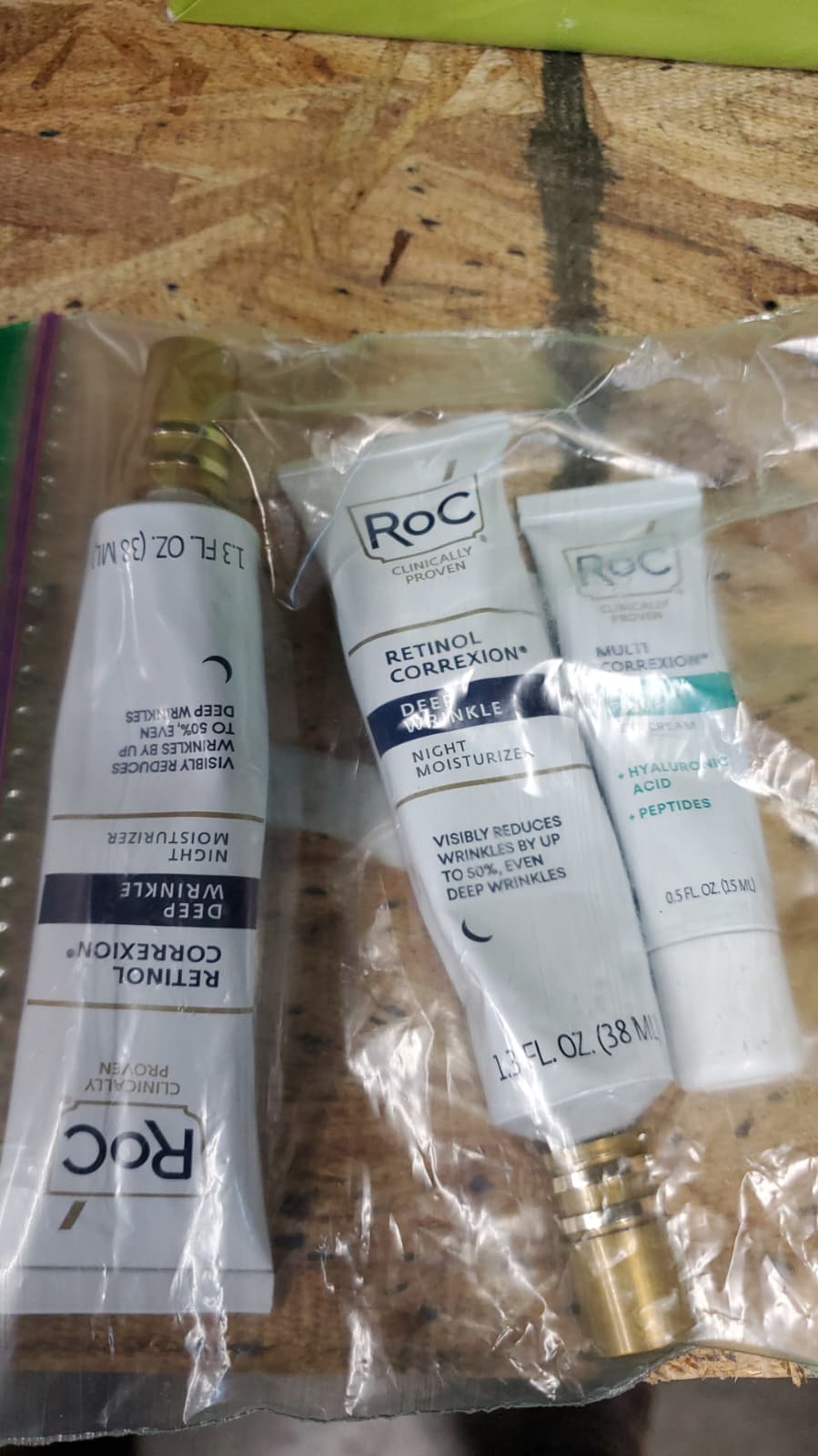 RoC Retinol Correxion Deep Wrinkle Night Cream 2-pack with Bonus Eye Cream