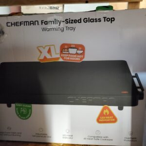 Chefman Family-Sized Glass Top Warming Tray