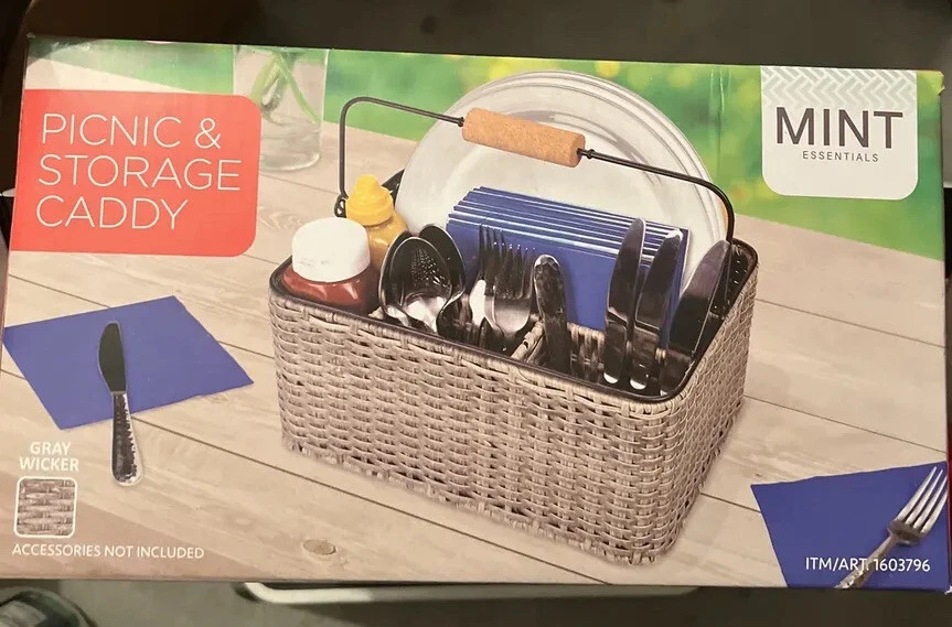 Mint Essentials Picnic & Storage Caddy Set