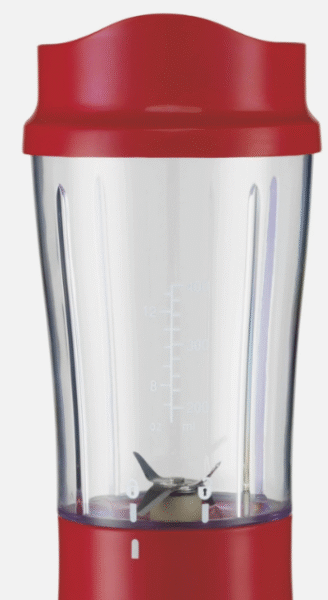 Hamilton Beach Shakes and Smoothies with BPA-Free Personal Blender, 14 oz, Red - Image 4