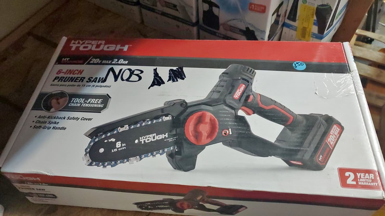 Hyper Tough 20-Volt 6-inch Pruner Saw