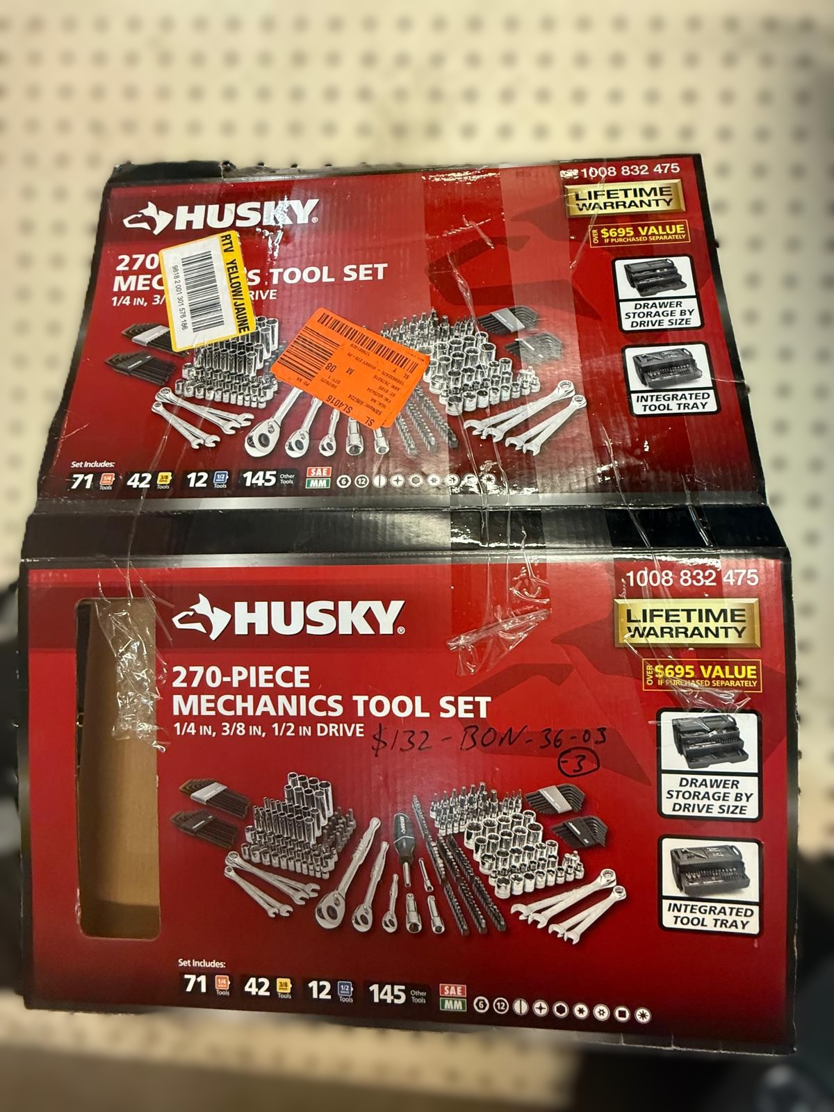 Husky 270-Piece Mechanics Tool Set. The model number is H270MTSQ223