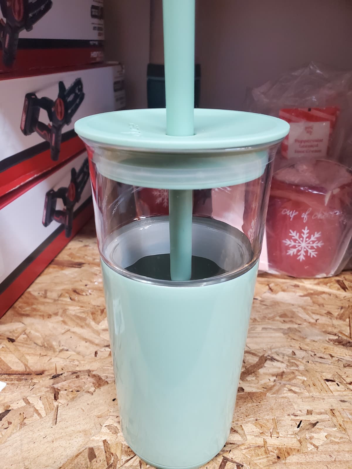 Wellness 64oz Sports Water Bottle Gray with Straw