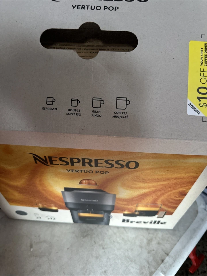 Nespresso Vertuo Pop+ Deluxe Coffee & Espresso Maker by Breville