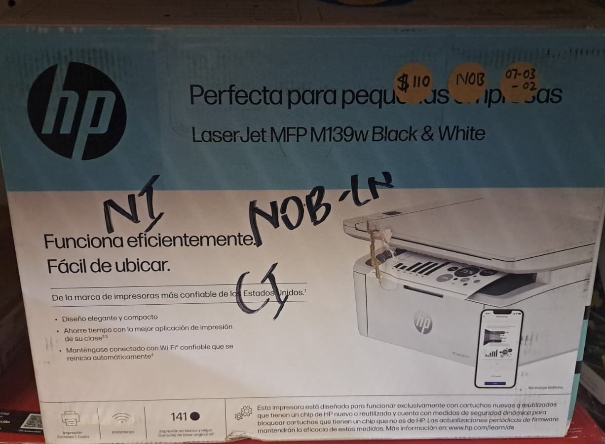 HP LaserJet MFP M139we Wireless Black & White All-in-One Laser Printer