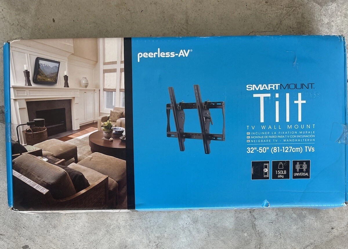 Peerless-AV ST640 SmartMount Universal Tilt Wall Mount for 32 to 50 Displays up to 150 lbs. Load Capacity