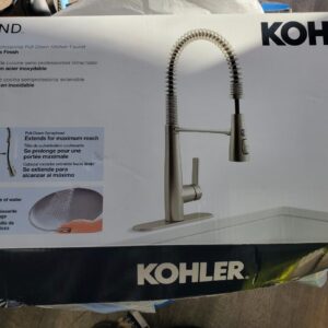 KOHLER Clarus Semi Professional Single Handle Pull Down Sprayer Kitchen Faucet in Vibrant Stainless