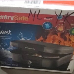 SentrySafe CHW20201 Fire and Water-Resistant Chest Safe with Key Lock, 0.28 Cu. ft.