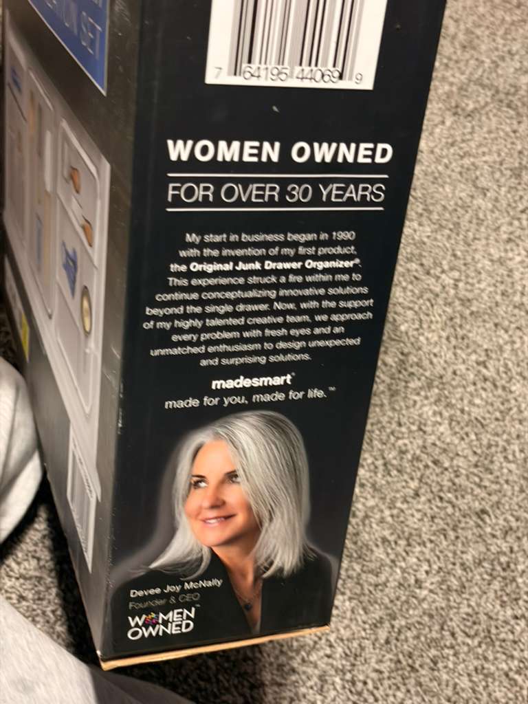 madesmart Small Silverware Tray, 5-Compartment Kitchen Drawer Organizer with Sorting Icons,