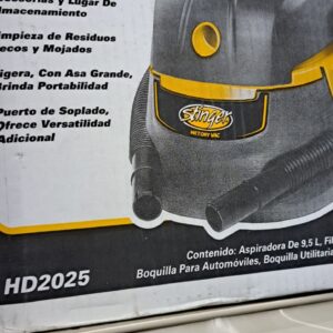 Stinger 2.5 Gallon 1.75 Peak HP Small Shop Vacuum Wet Dry Vac with Filter Bag