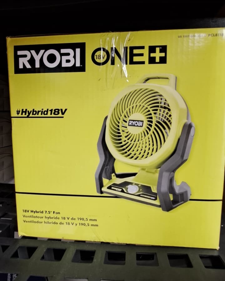 Ryobi ONE+ 18V Hybrid Whisper Series 7-1/2 in. Fan - Image 2