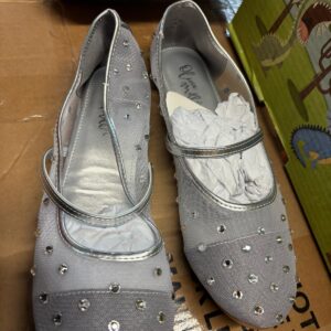 Olivia Miller Women's Eternity Rhinestone Mesh Flats Size 10