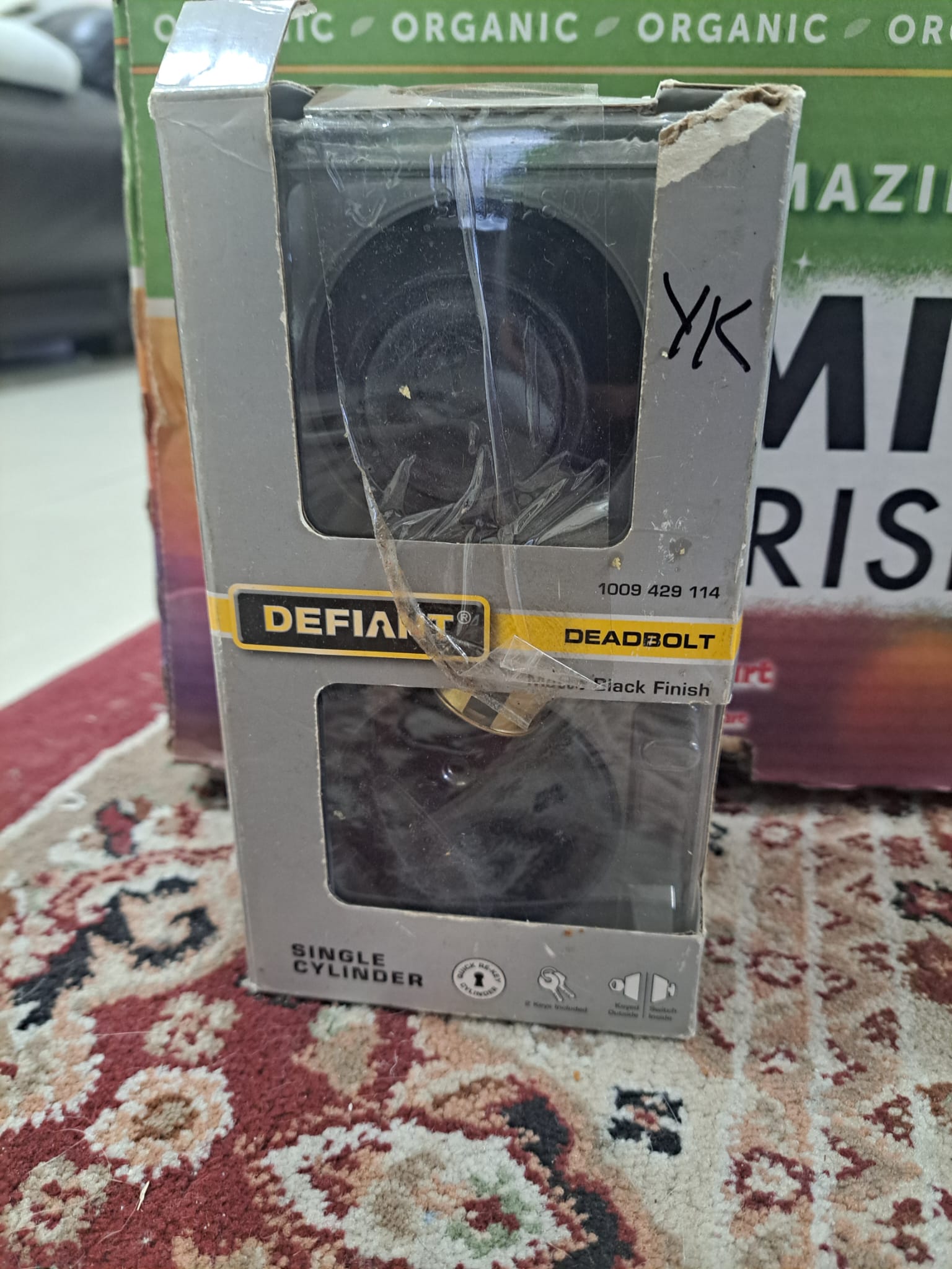 Defiant Single Cylinder Deadbolt lock