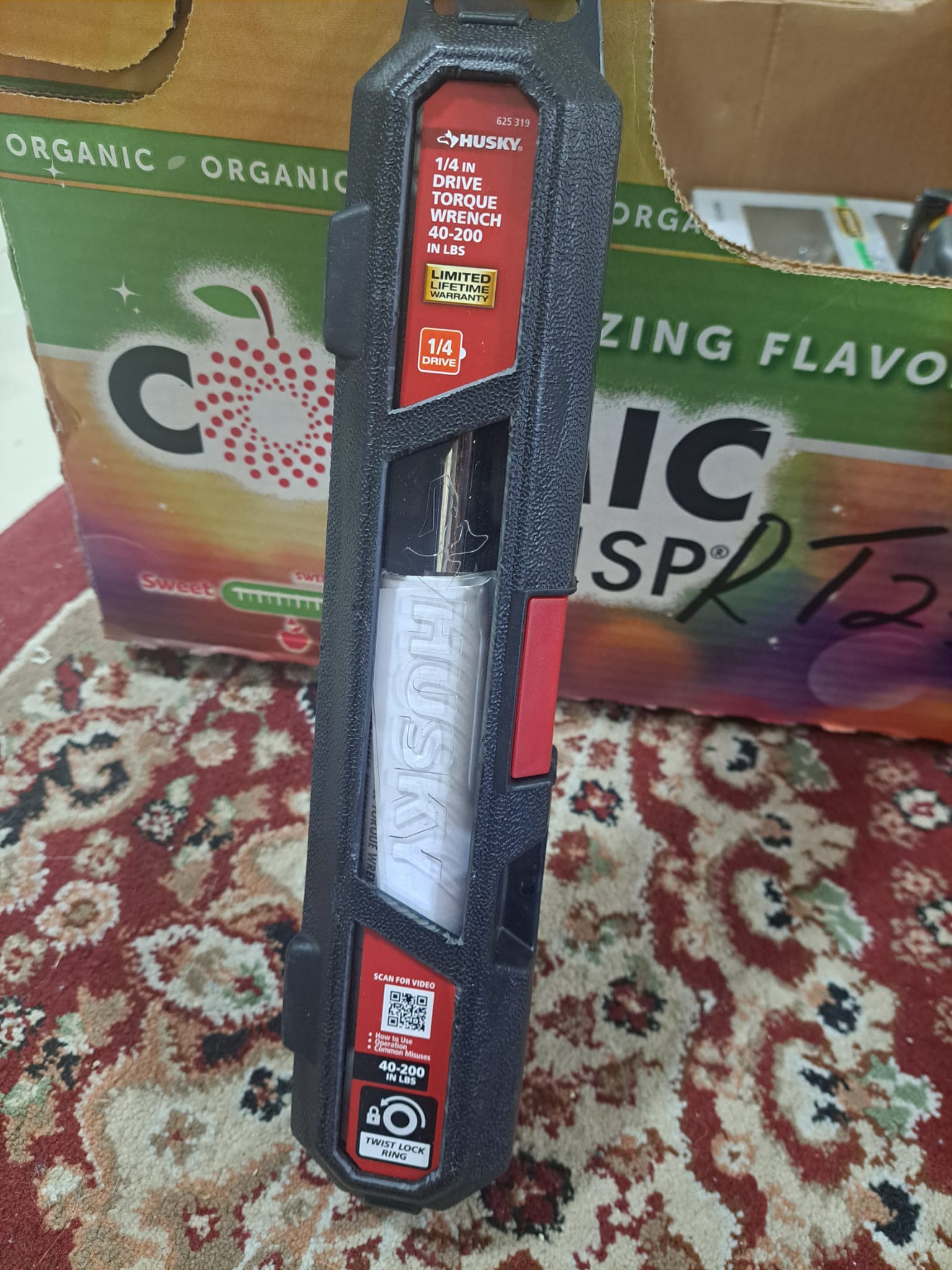 Husky 14 in. Drive Micrometer Click Torque Wrench