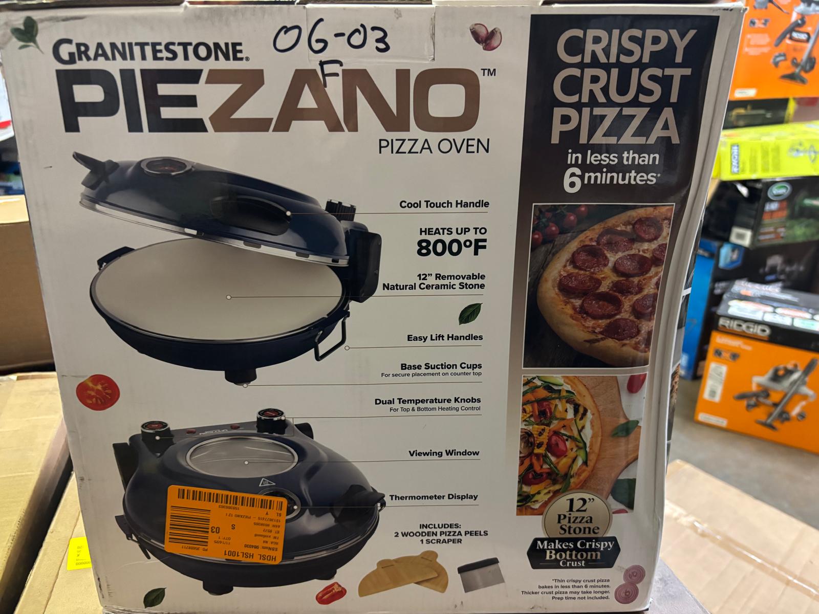 PIEZANO 12 IN. NAVY PORTABLE COUNTER