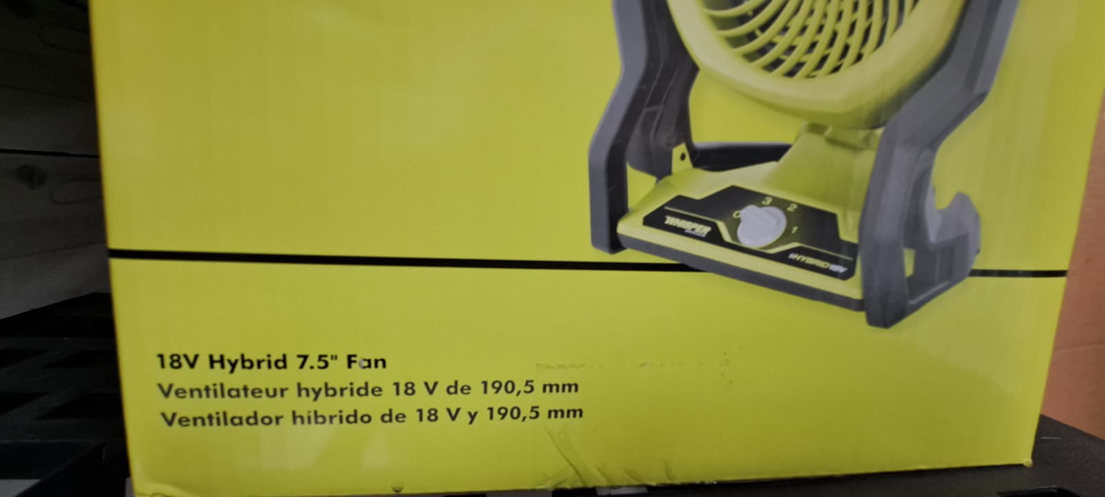 Ryobi ONE+ 18V Hybrid Whisper Series 7-1/2 in. Fan - Image 3