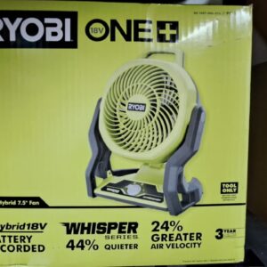 Ryobi ONE+ 18V Hybrid Whisper Series 7-1/2 in. Fan