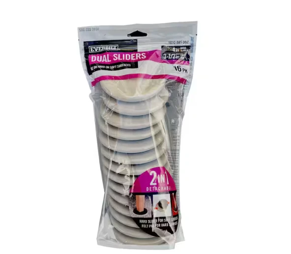 Everbilt 4 in. (3.5 in. Inside) 2‑in‑1 Furniture Mover (16‑Pack)
