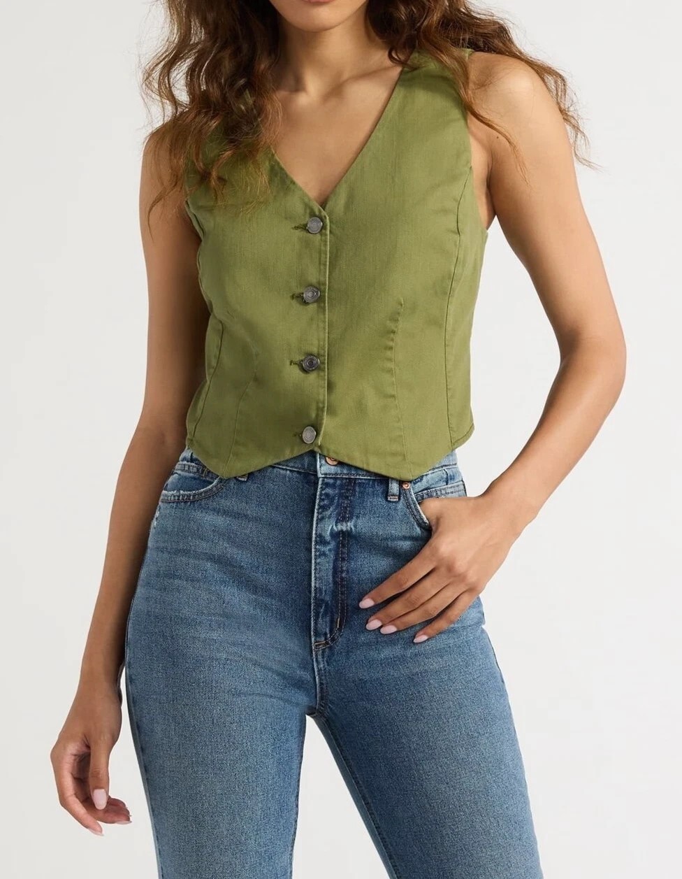 Sofia Jeans Women's Twill Vest