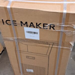 Commercial Cube Ice Maker 100200265lbs24H, 33lbs Storage Bin