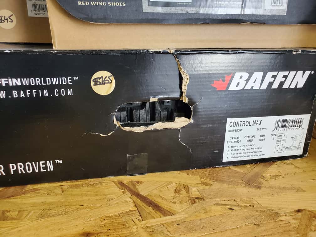 Baffin Control Max Lace up Round Toe Boots size 8