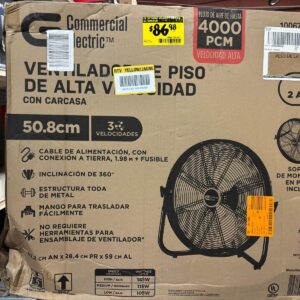 Commercial Electric 20 in. 3-Speed High Velocity Shroud Floor Fan