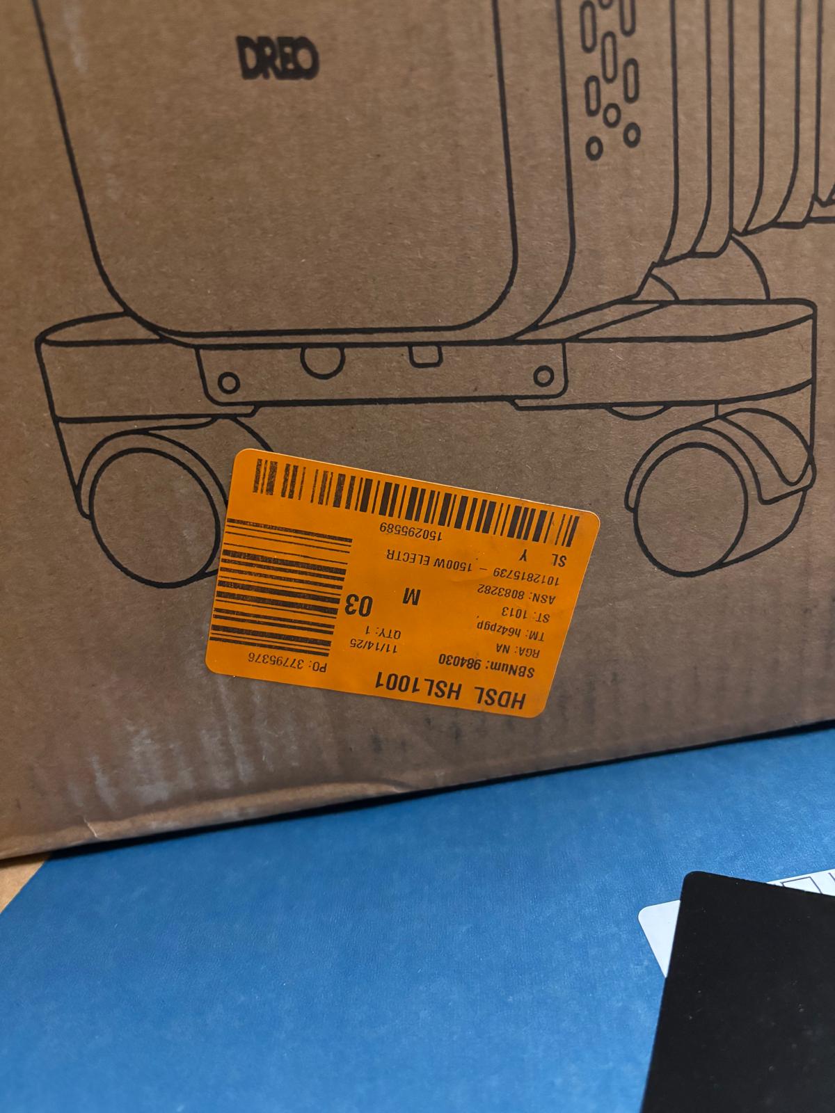 Dero 1500W ELECTRIC RADIANT SPACE HEATER - Image 3