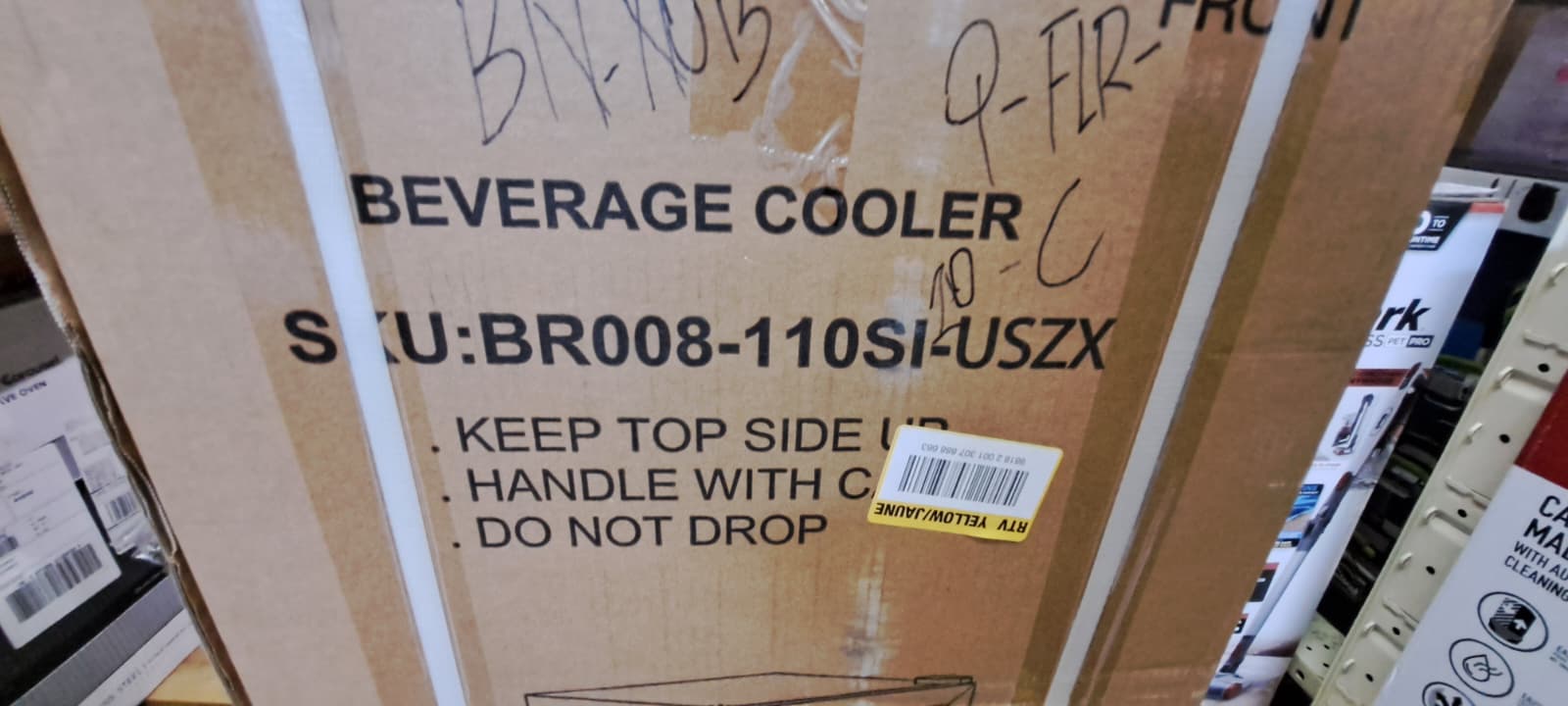 18 in. Single Zone-130 Can FreestandingUndercounter Beverage and Wine Cooler in Silver, LED Light, UV Protection - Image 4