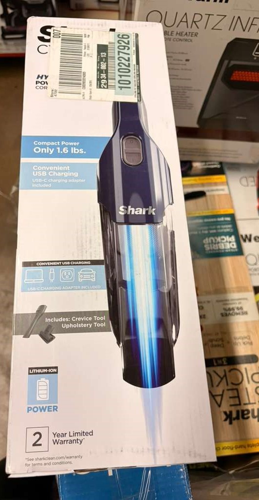 Cyclone PET Bagless Cordless Washable Filter Handheld Vacuum with Pet Hair Tool HyperVelocity Suction in Blue