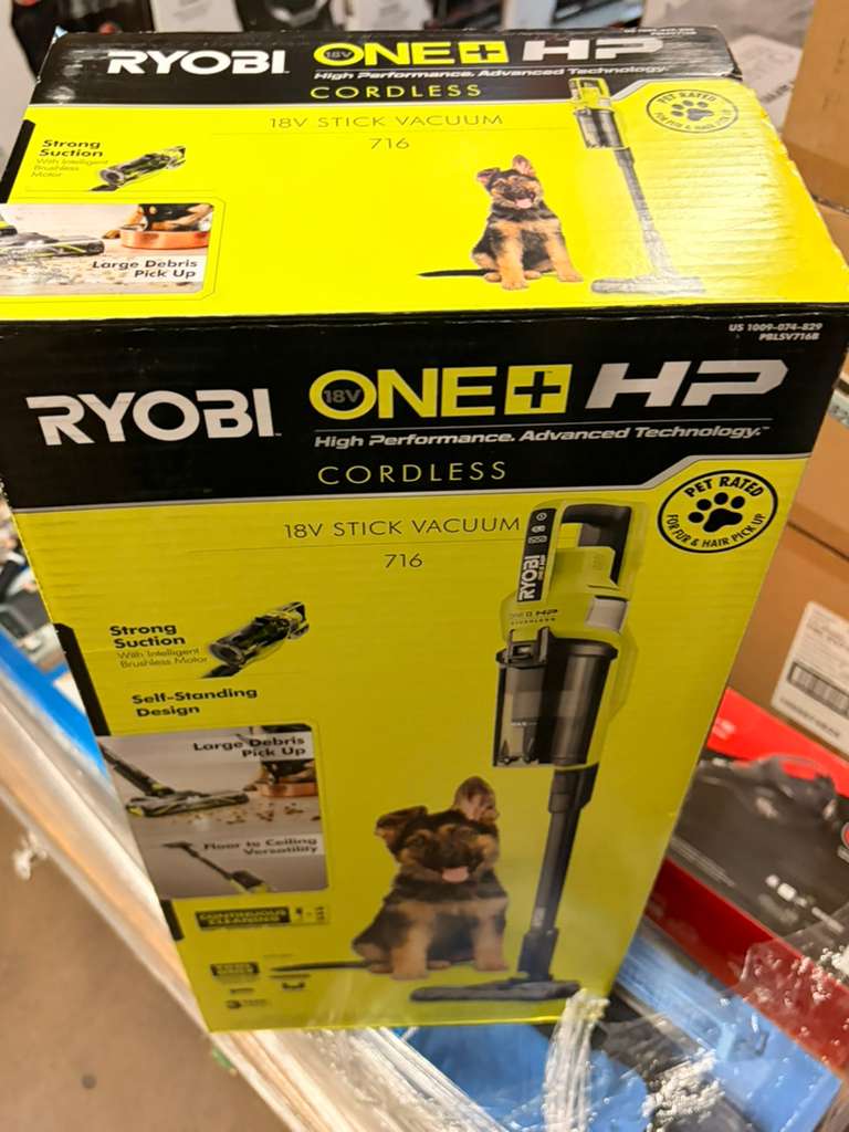 Ryobi 18V ONE+ HP Pet Stick Vacuum Cordless Cleaner