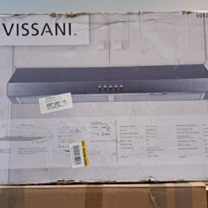 Vissani Caprelo 30-inch 320CFM convertible under-cabinet range hood in stainless steel