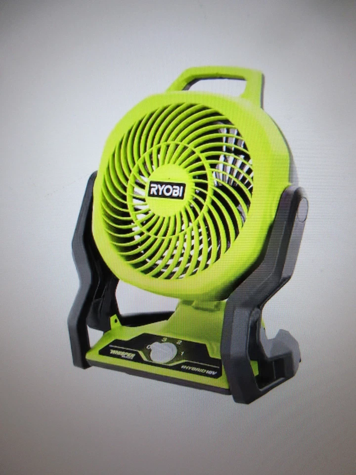 Ryobi ONE+ 18V Cordless Hybrid WHISPER SERIES 7-1/2 in. Fan