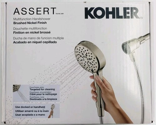 Kohler Assert Multifunction Handshower in a Brushed Nickel Finish, model number R38755-G-BN