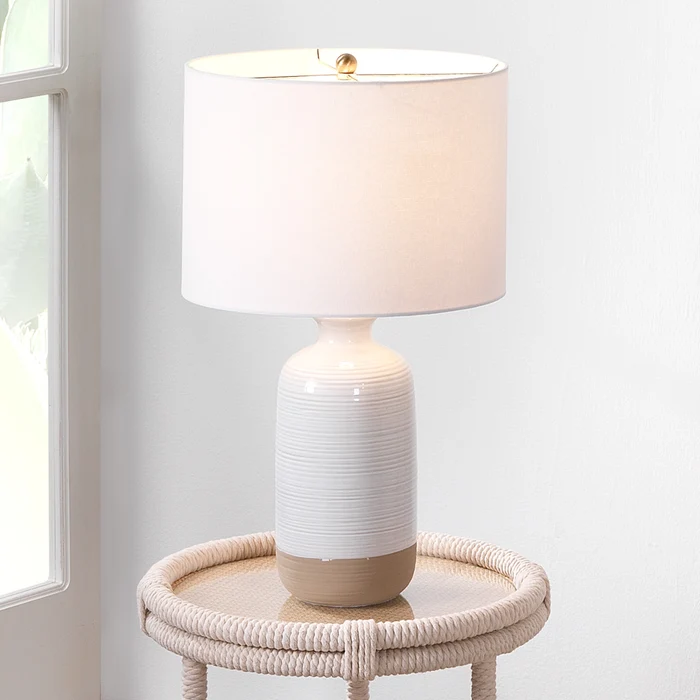 Ashwell Table Lamp - White Natural Jamie Young