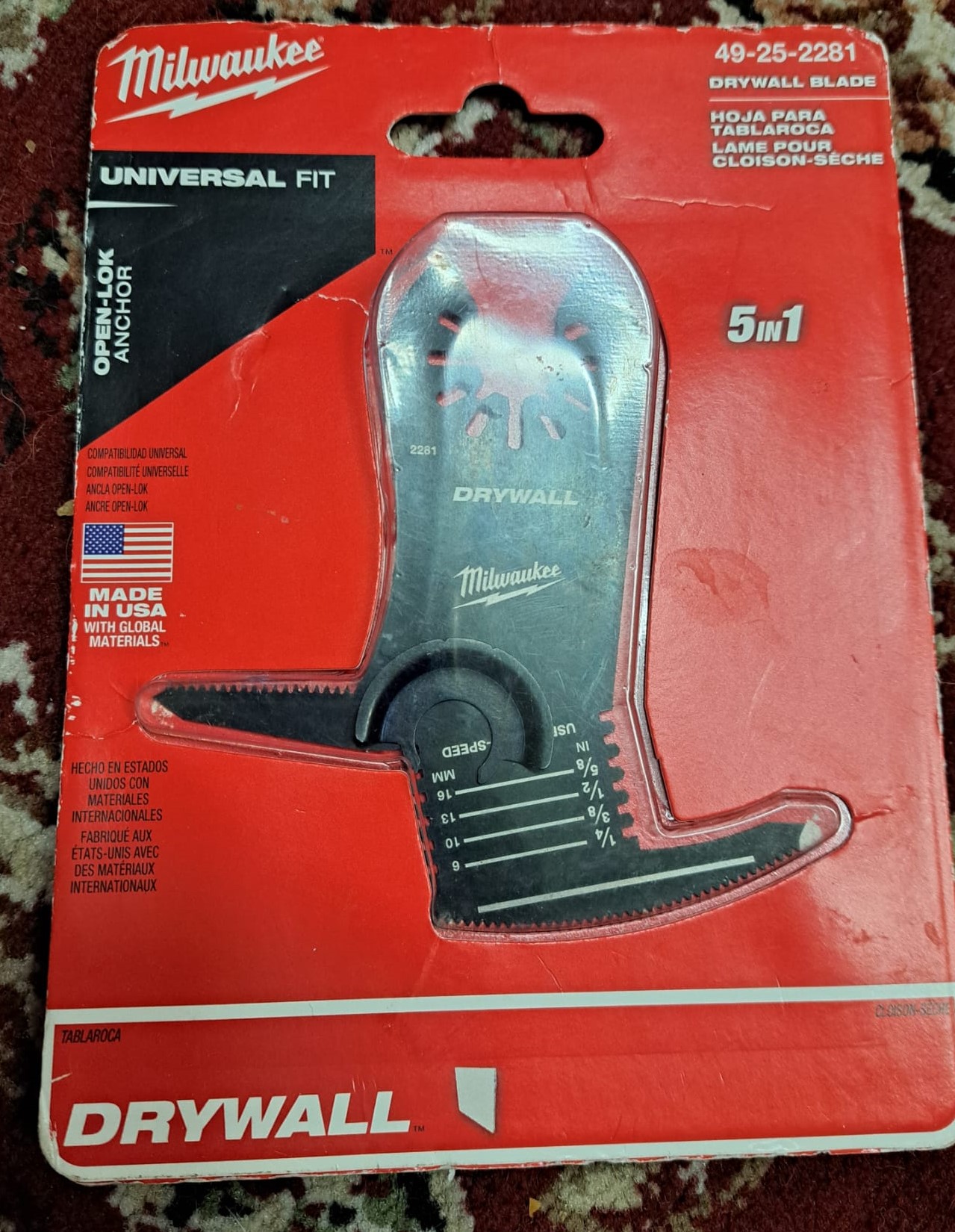 5-in-1 High Carbon Steel Universal Fit Drywall Cutting