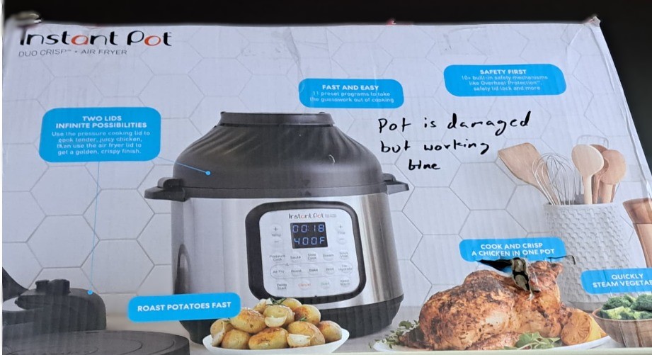Instant Pot DUOCRISPAF6 Duo Crisp and Air Fryer with Lid