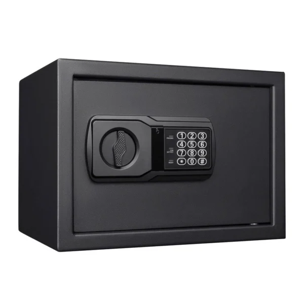 Pen + Gear Safes Model 44E20 with Electronic Lock, Backup Key, 1 Shelf, Black