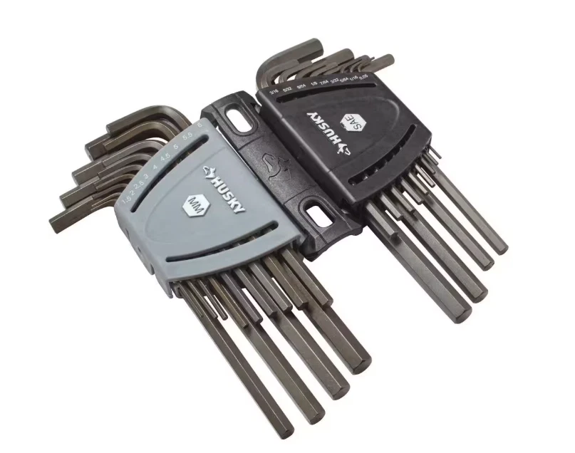 Husky 26-piece SAEMetric long arm hex key set