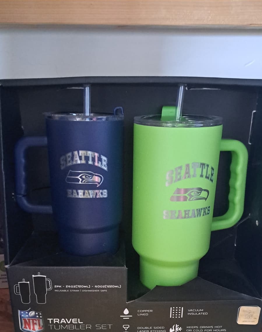 Seattle Seahawks Travel Tumbler Set 2-Pack
