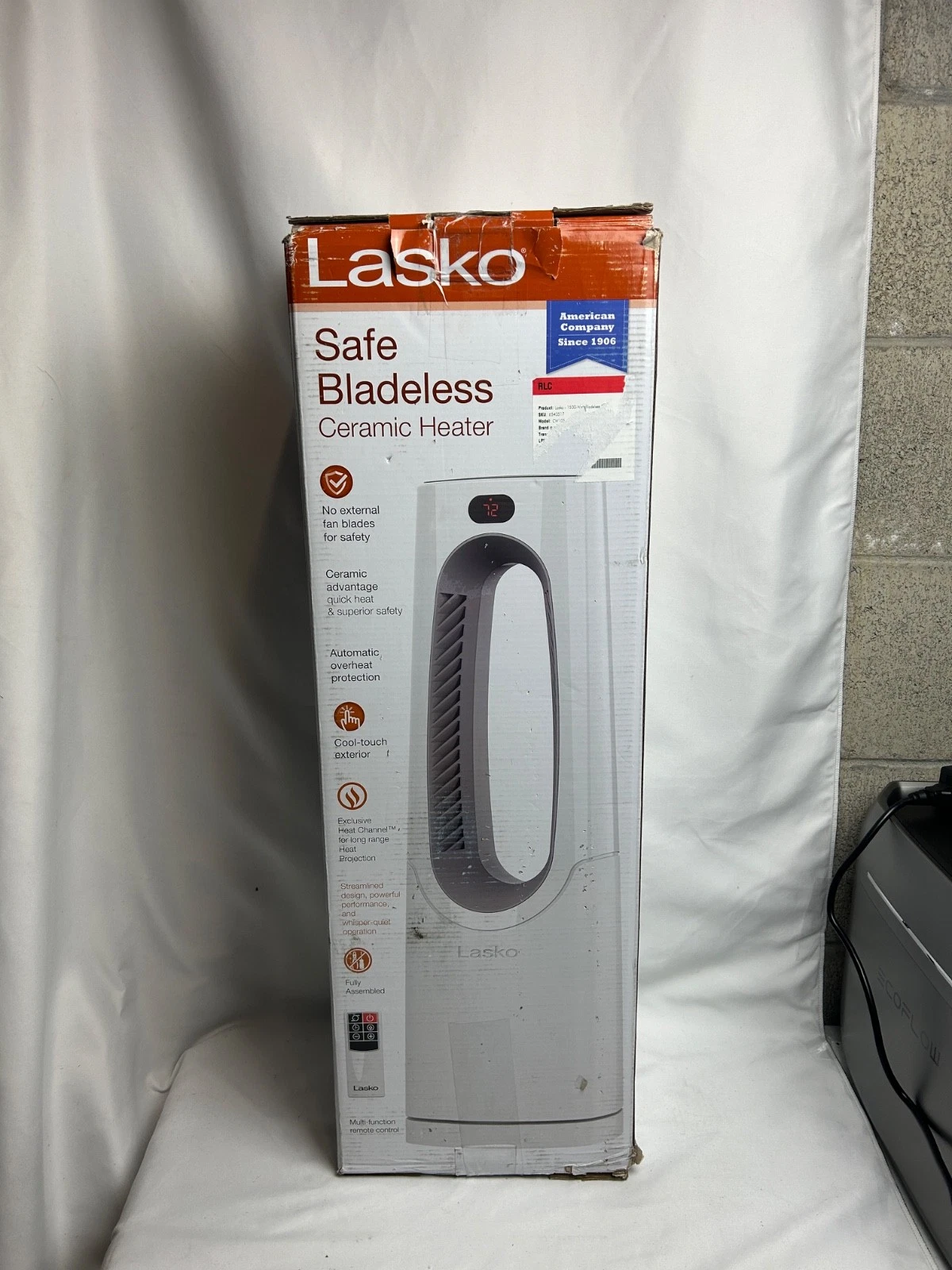 Lasko Bladeless Ceramic Tower Space Heater